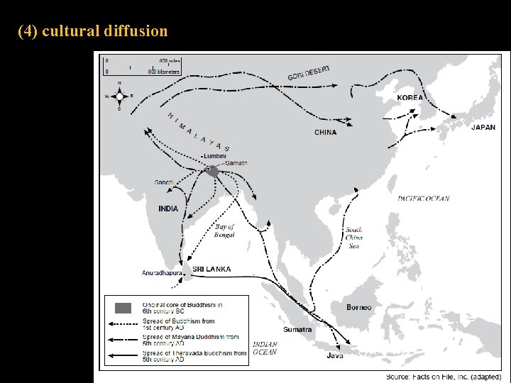 (4) cultural diffusion 