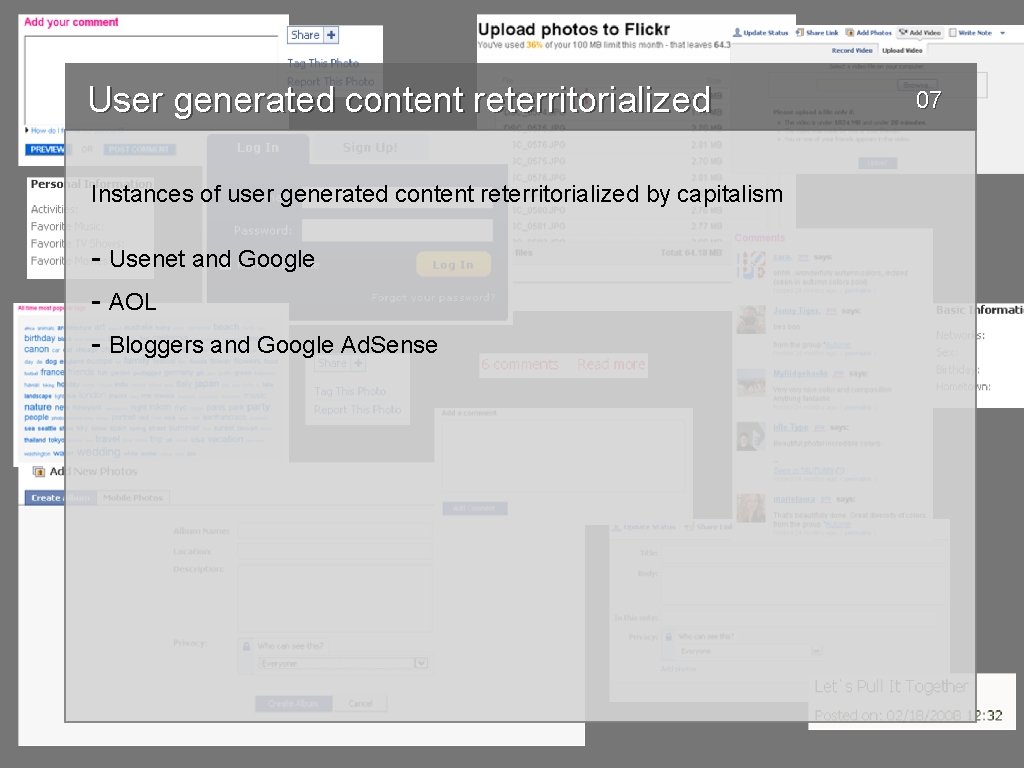 User generated content reterritorialized Instances of user generated content reterritorialized by capitalism - Usenet