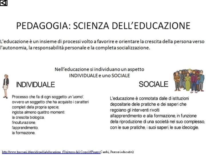 http: //www. treccani. it/enciclopedia/educazione_(Universo-del-Corpo)/(Franco Cambi, Percorsi educativi) 