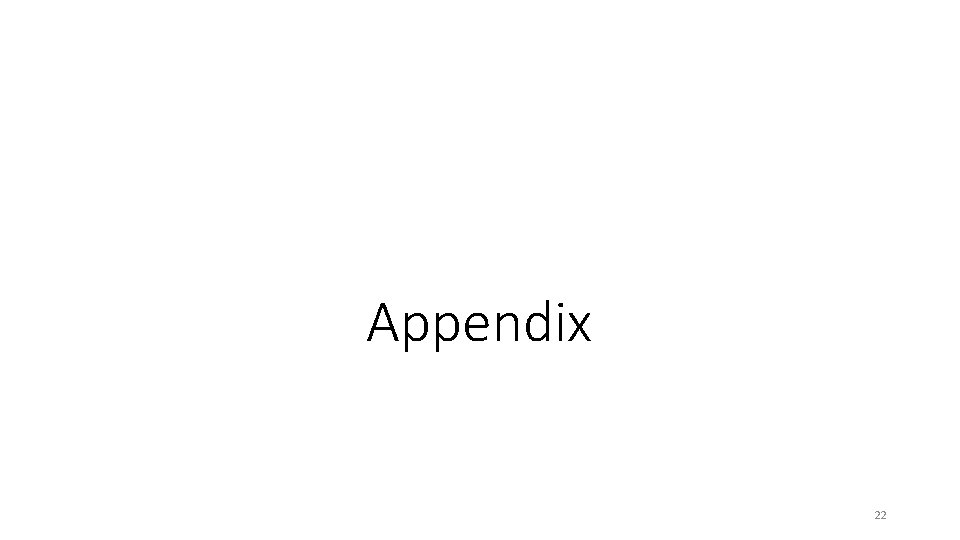 Appendix 22 