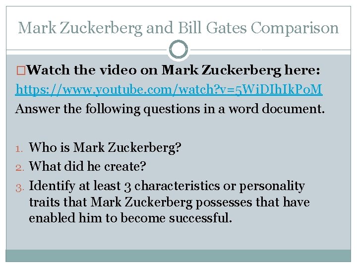 Mark Zuckerberg and Bill Gates Comparison �Watch the video on Mark Zuckerberg here: https: