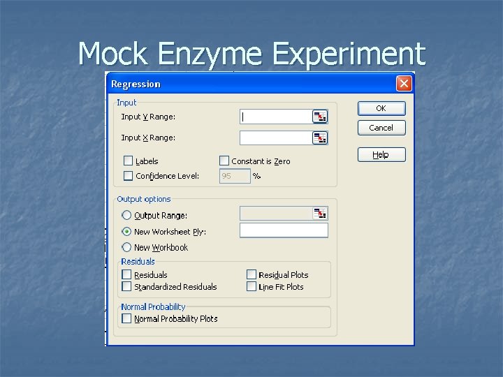 Mock Enzyme Experiment 