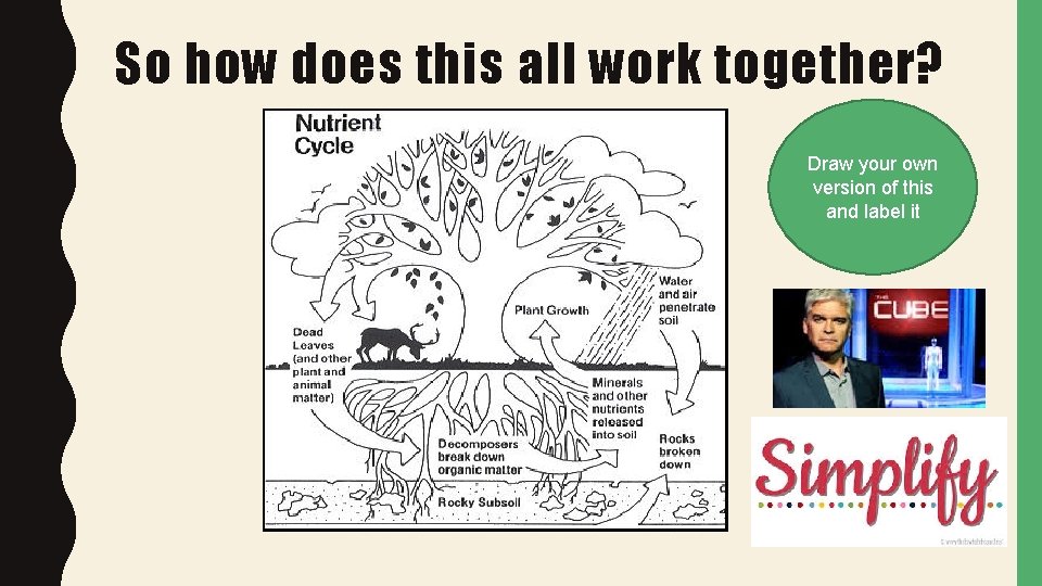 So how does this all work together? Draw your own version of this and