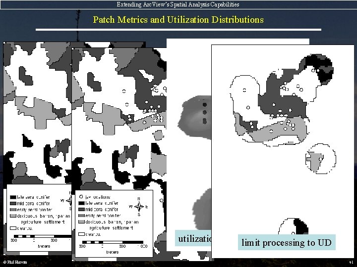 Extending Arc. View’s Spatial Analysis Capabilities Patch Metrics and Utilization Distributions utilization distribution (UD)