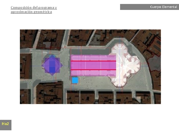 Composición del programa y aproximación geométrica Ha 2 Cuerpo Elemental 