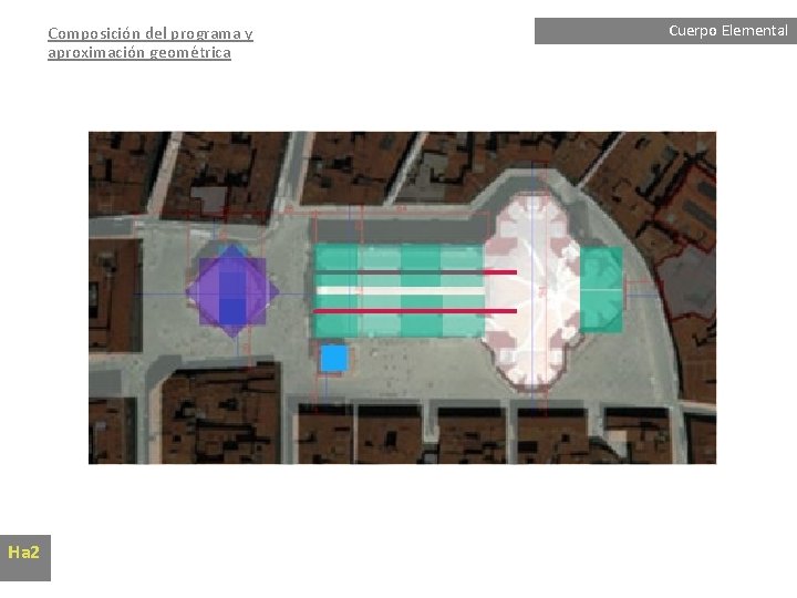 Composición del programa y aproximación geométrica Ha 2 Cuerpo Elemental 