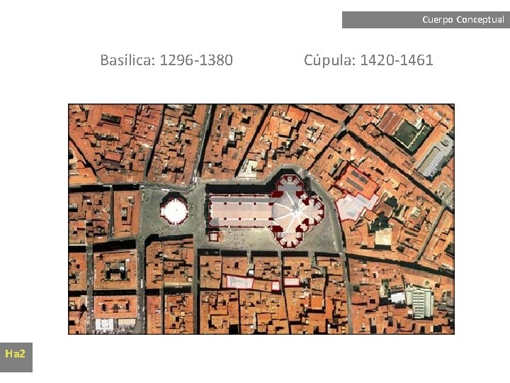 Cuerpo Conceptual Basílica: 1296 -1380 Ha 2 Cúpula: 1420 -1461 