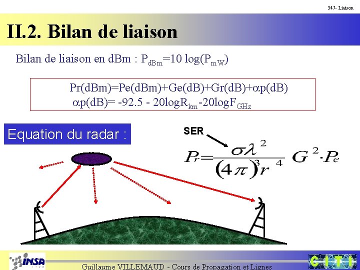 347 - Liaison II. 2. Bilan de liaison en d. Bm : Pd. Bm=10