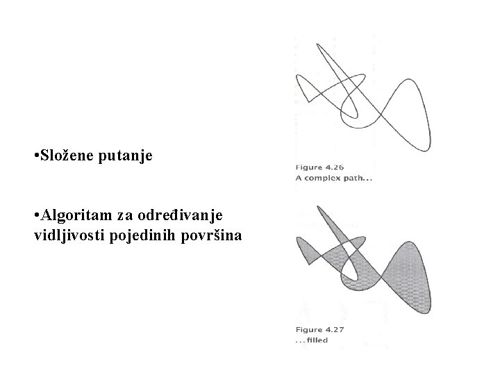  • Složene putanje • Algoritam za određivanje vidljivosti pojedinih površina 
