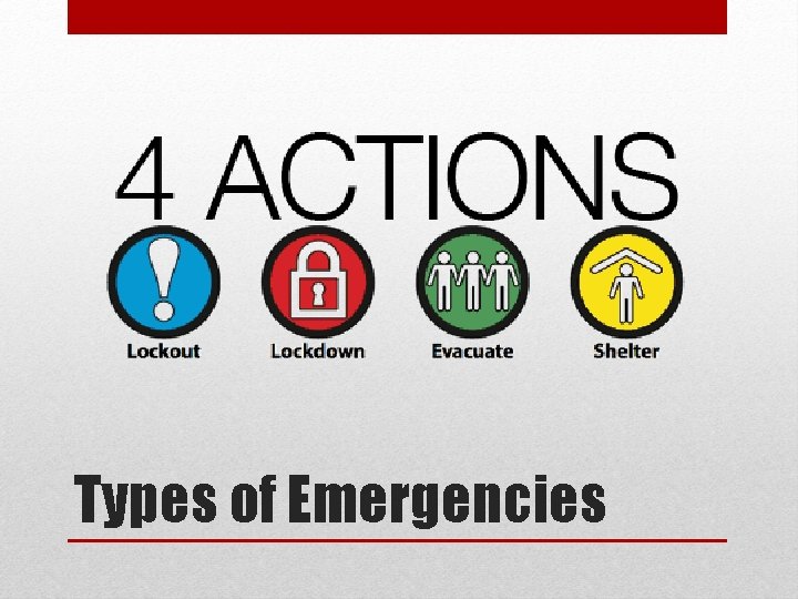 Types of Emergencies 