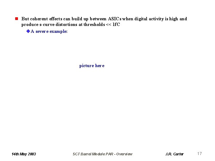 n But coherent effects can build up between ASICs when digital activity is high