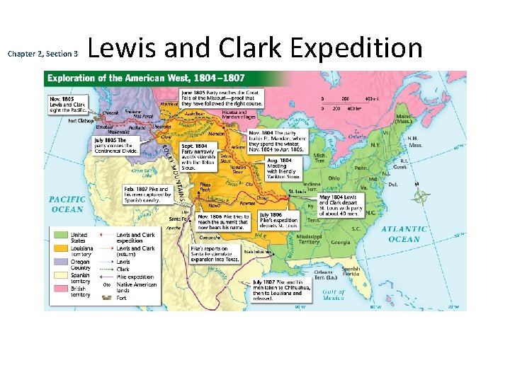 Chapter 2, Section 3 Lewis and Clark Expedition 