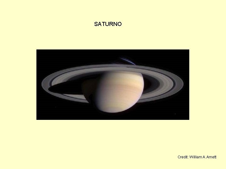 SATURNO Credit: William A. Arnett 