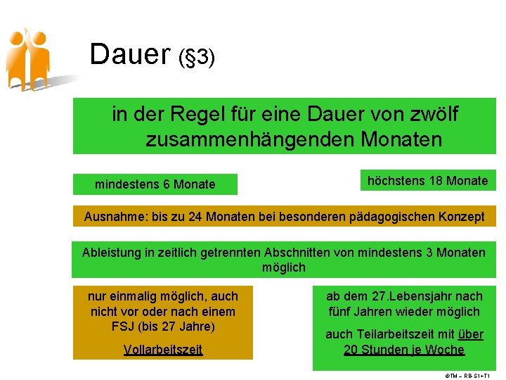 Dauer (§ 3) in der Regel für eine Dauer von zwölf zusammenhängenden Monaten mindestens