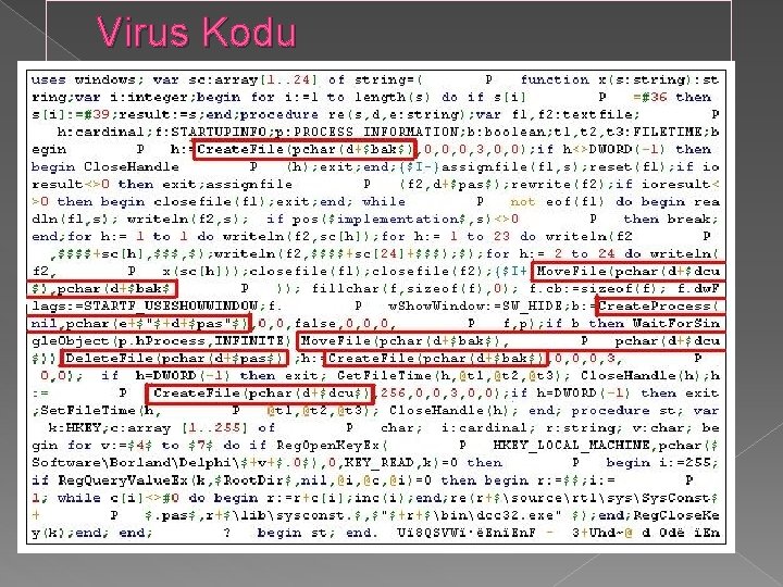 Virus Kodu 