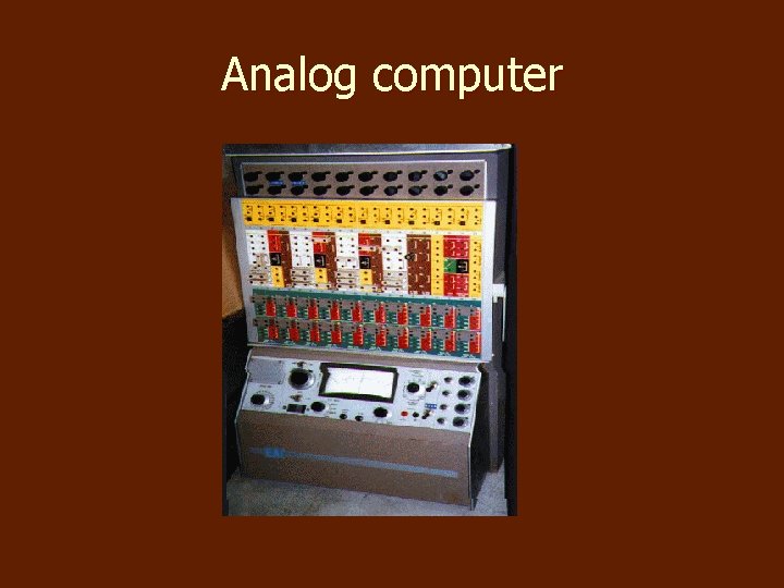 Analog computer 