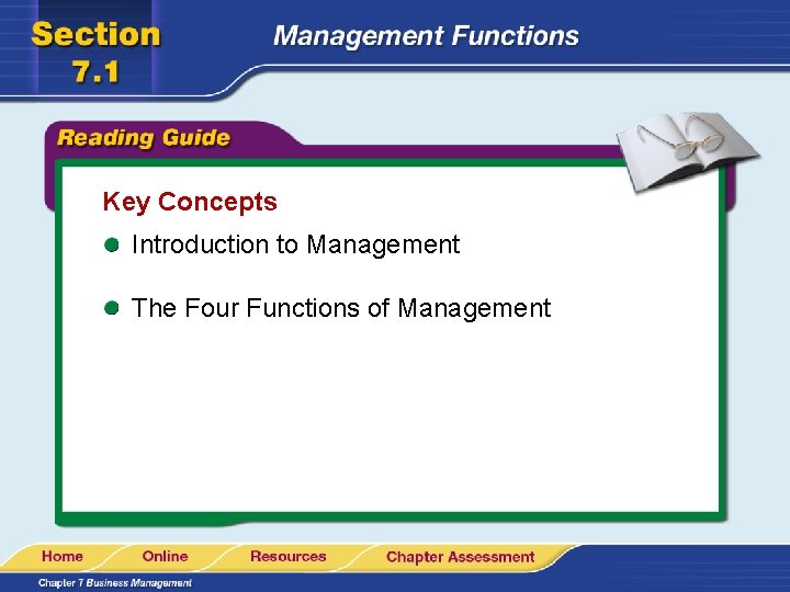 Key Concepts Introduction to Management The Four Functions of Management 