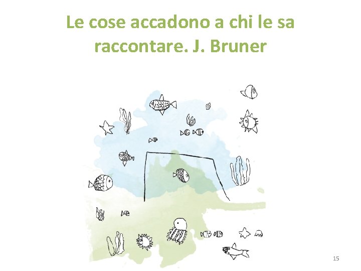 Le cose accadono a chi le sa raccontare. J. Bruner 15 