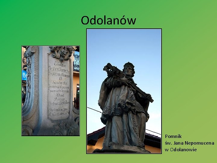 Odolanów Pomnik św. Jana Nepomucena w Odolanowie 