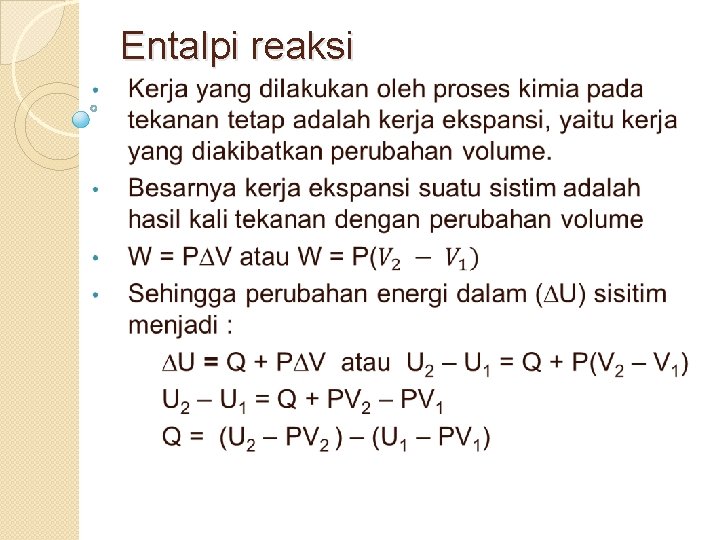 Entalpi reaksi 