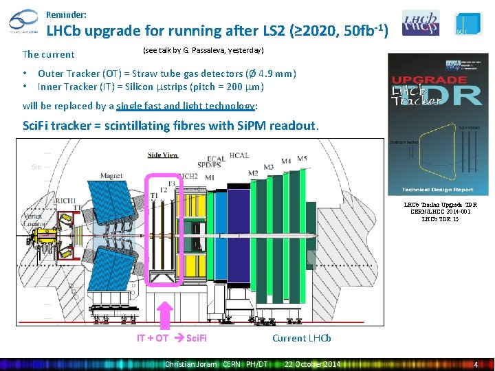 Reminder: LHCb upgrade for running after LS 2 (≥ 2020, 50 fb-1) The current