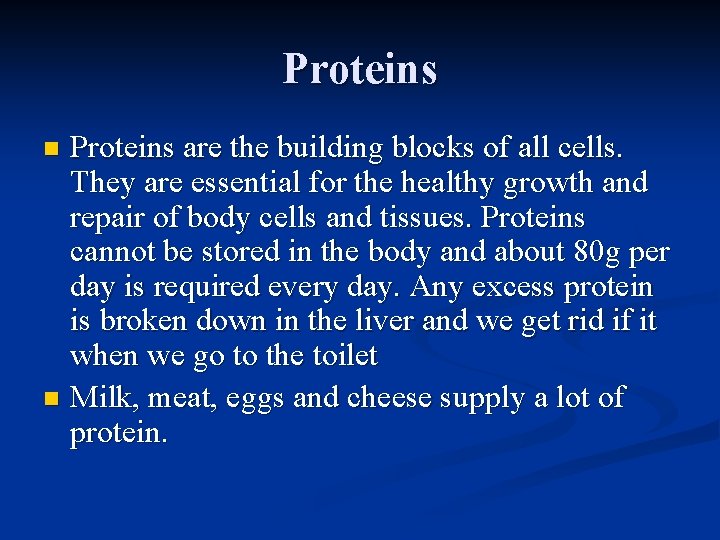 Proteins are the building blocks of all cells. They are essential for the healthy
