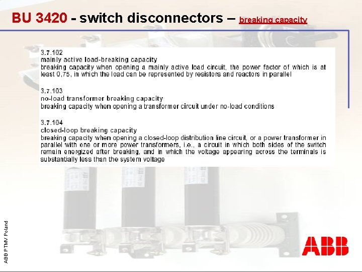 ABB PTMV Poland BU 3420 - switch disconnectors – breaking capacity 