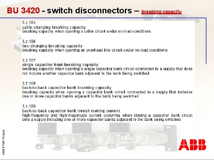 ABB PTMV Poland BU 3420 - switch disconnectors – breaking capacity 