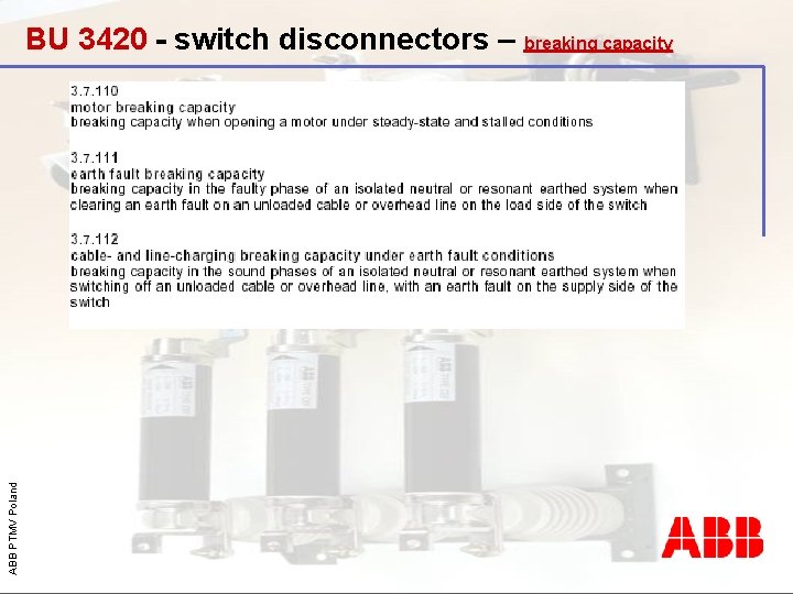 ABB PTMV Poland BU 3420 - switch disconnectors – breaking capacity 