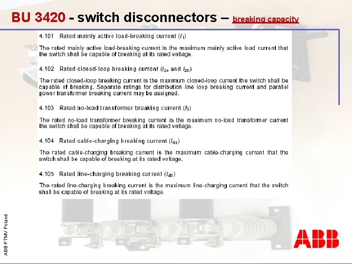 ABB PTMV Poland BU 3420 - switch disconnectors – breaking capacity 