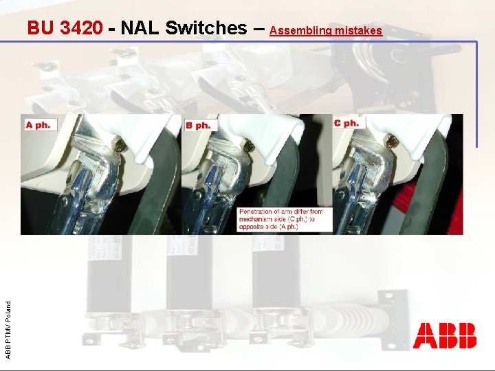 ABB PTMV Poland BU 3420 - NAL Switches – Assembling mistakes 