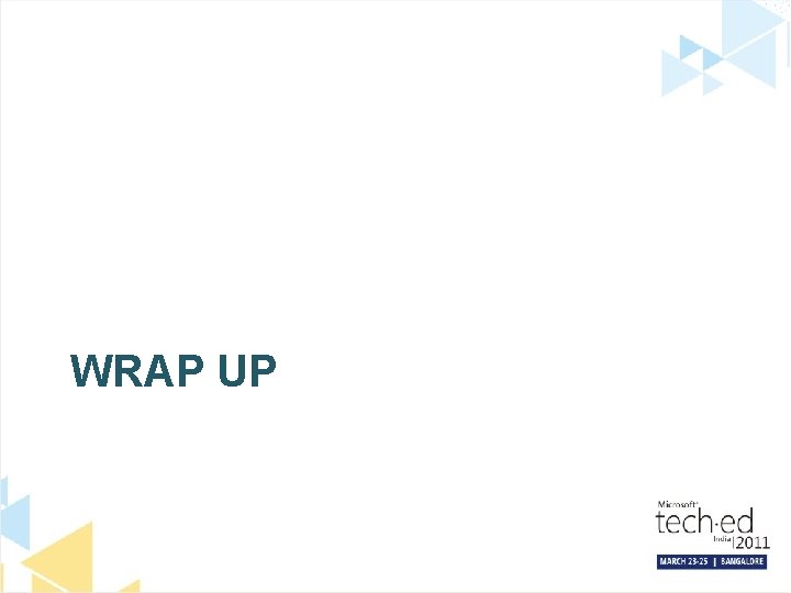 WRAP UP 