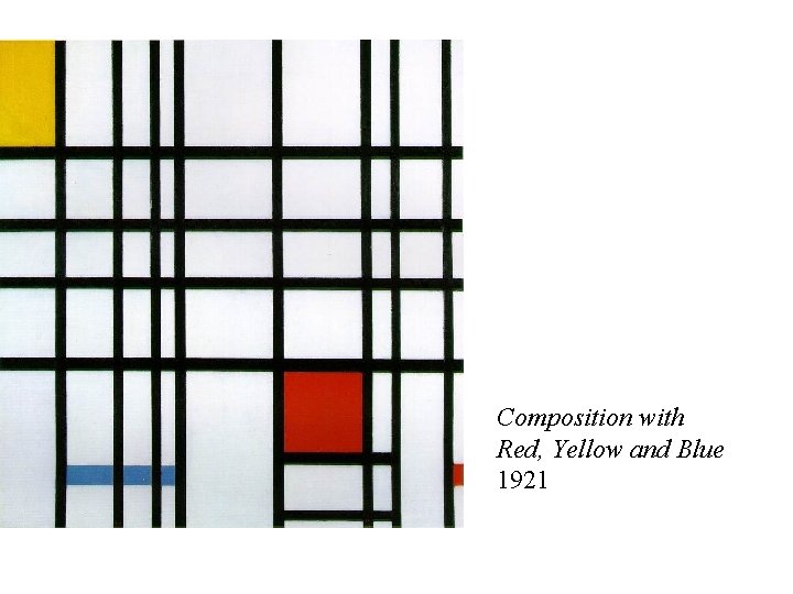 Composition with Red, Yellow and Blue 1921 