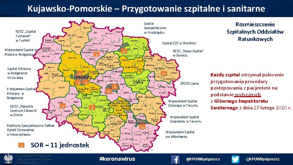 Kujawsko-Pomorskie – Przygotowanie szpitalne i sanitarne NZOZ „Szpital Tucholski” w Tucholi Szpital ZOZ w