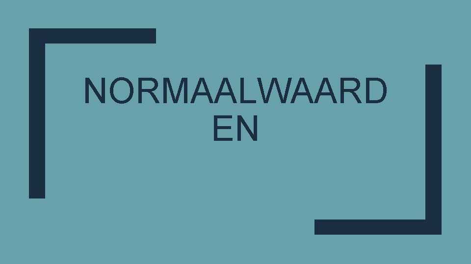 NORMAALWAARD EN 