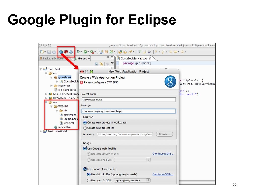 Google Plugin for Eclipse 22 