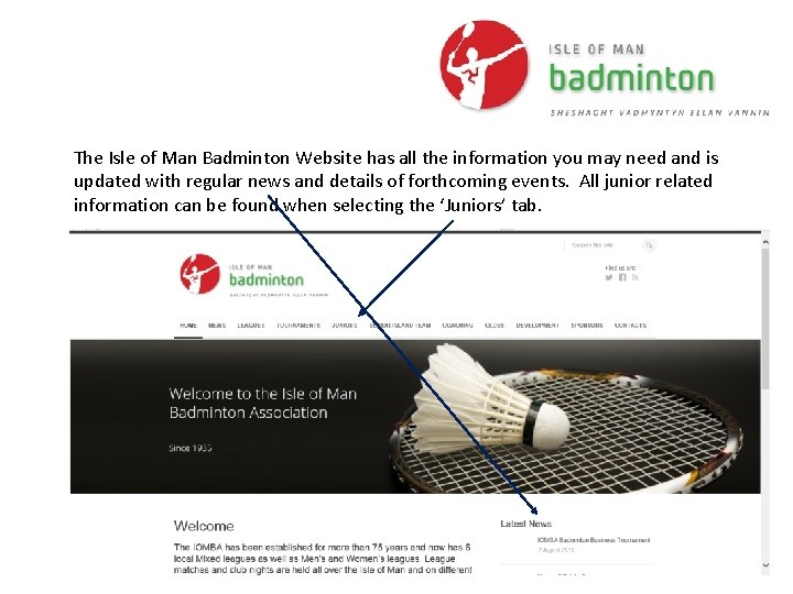 The Isle of Man Badminton Website has all the information you may need and