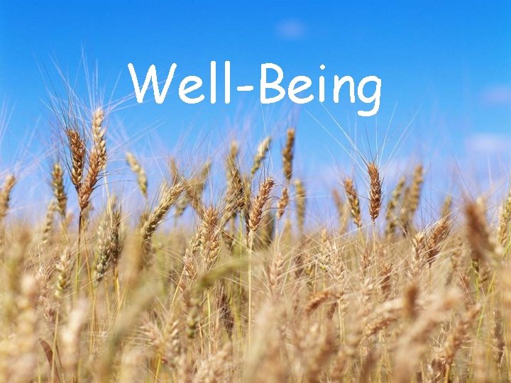 Well-Being 
