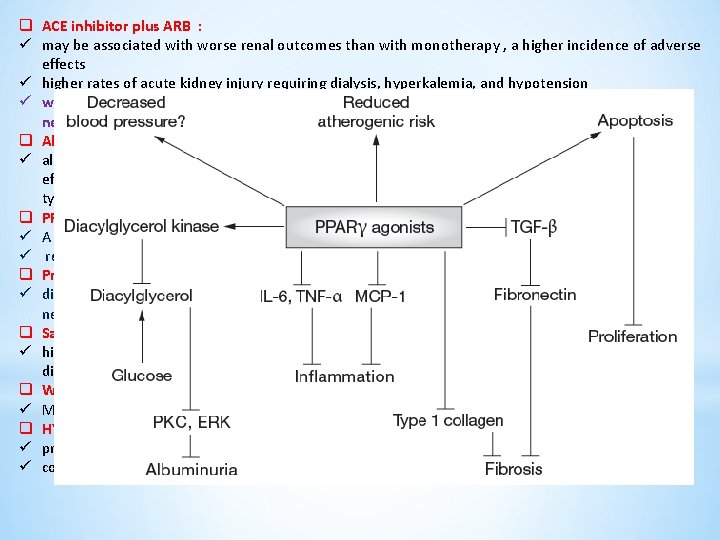 q ACE inhibitor plus ARB : ü may be associated with worse renal outcomes