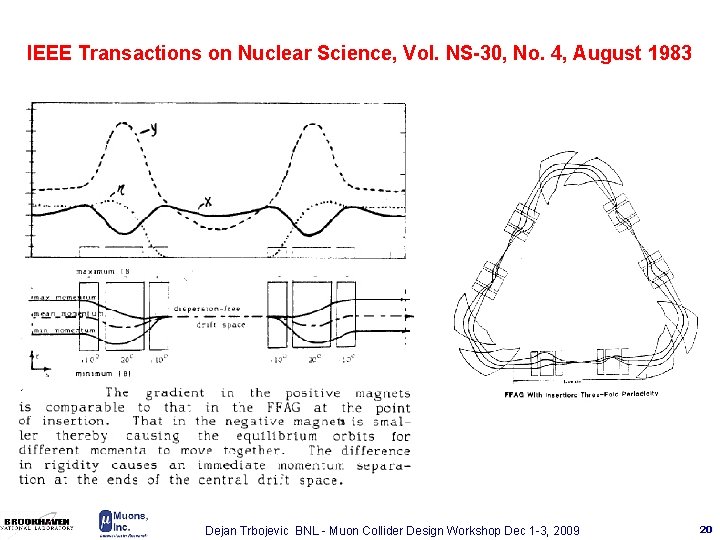 IEEE Transactions on Nuclear Science, Vol. NS-30, No. 4, August 1983 Dejan Trbojevic BNL