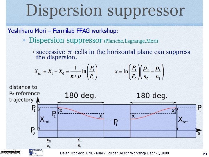 Yoshiharu Mori – Fermilab FFAG workshop: Dejan Trbojevic BNL - Muon Collider Design Workshop