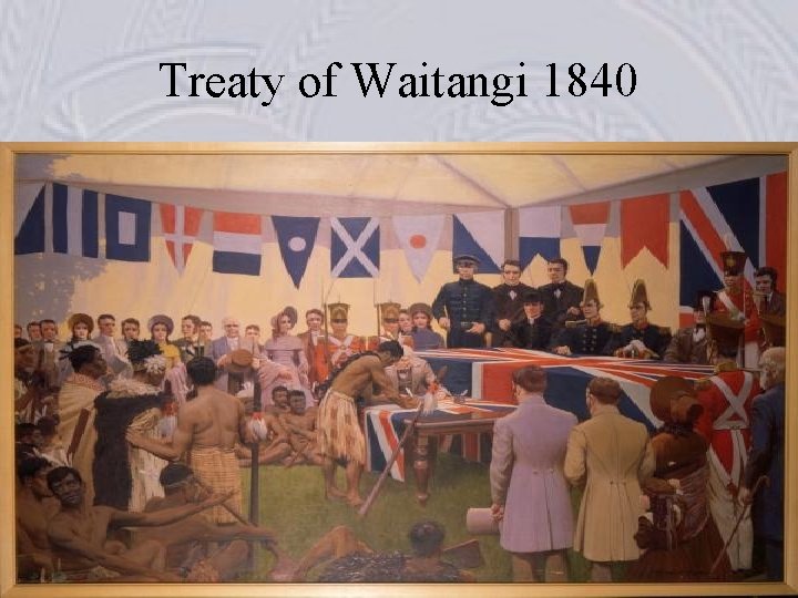 Treaty of Waitangi 1840 