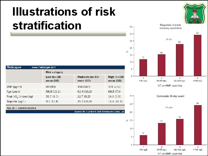 Illustrations of risk stratification Illustrations of risk stratification
