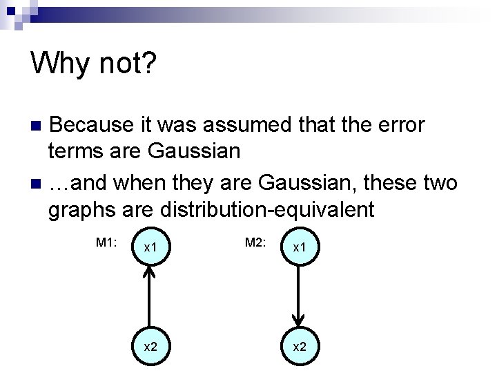 Why not? Because it was assumed that the error terms are Gaussian n …and