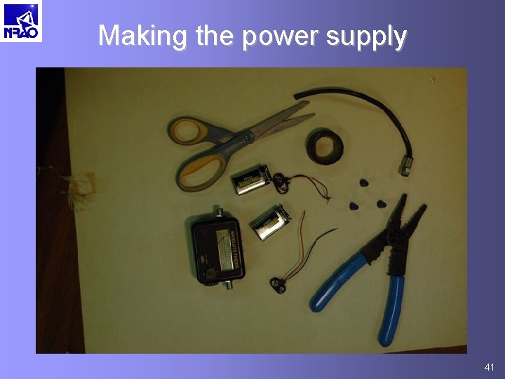 Making the power supply 41 