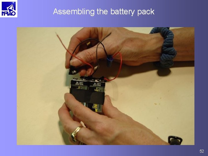 Assembling the battery pack 52 