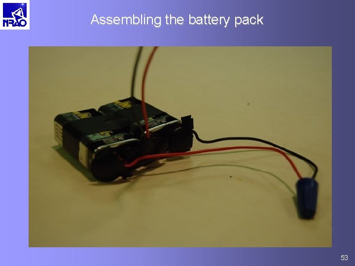 Assembling the battery pack 53 