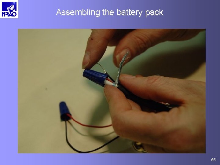 Assembling the battery pack 55 