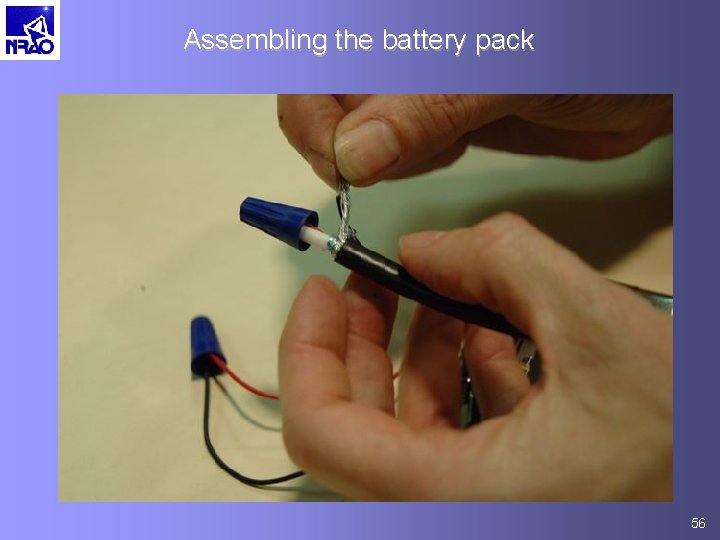 Assembling the battery pack 56 