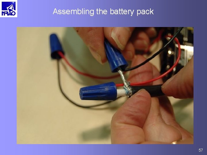 Assembling the battery pack 57 